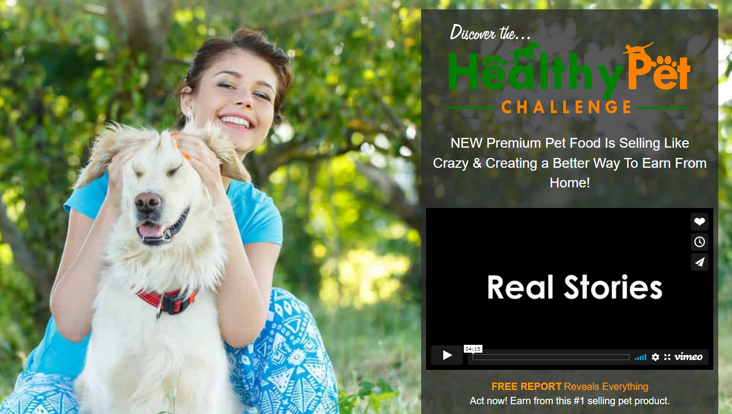 Premium Pet Food - Real Stories